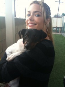 Denise Richards photo avec son chien sur Twitter